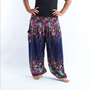 Gorgeous Plus Size Floral Boho Harem Pants
